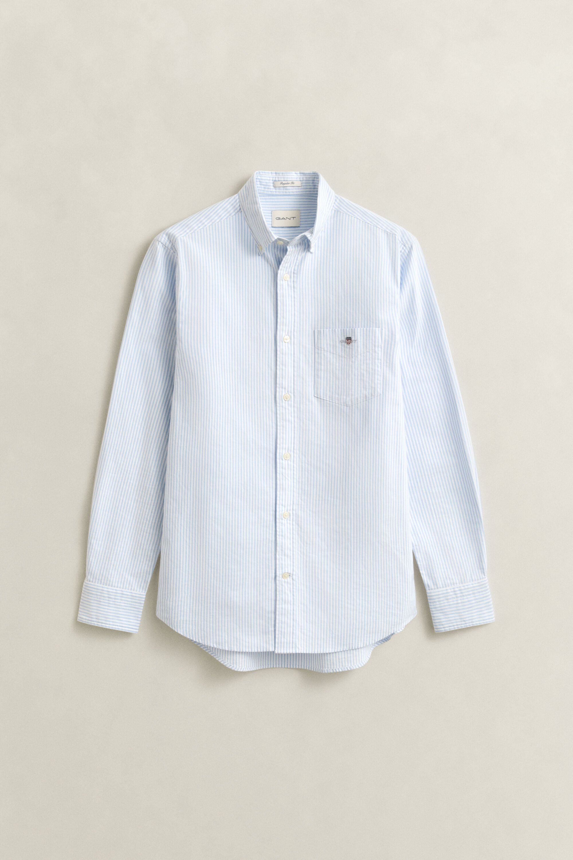 Classic Regular gestreept Oxford-overhemd