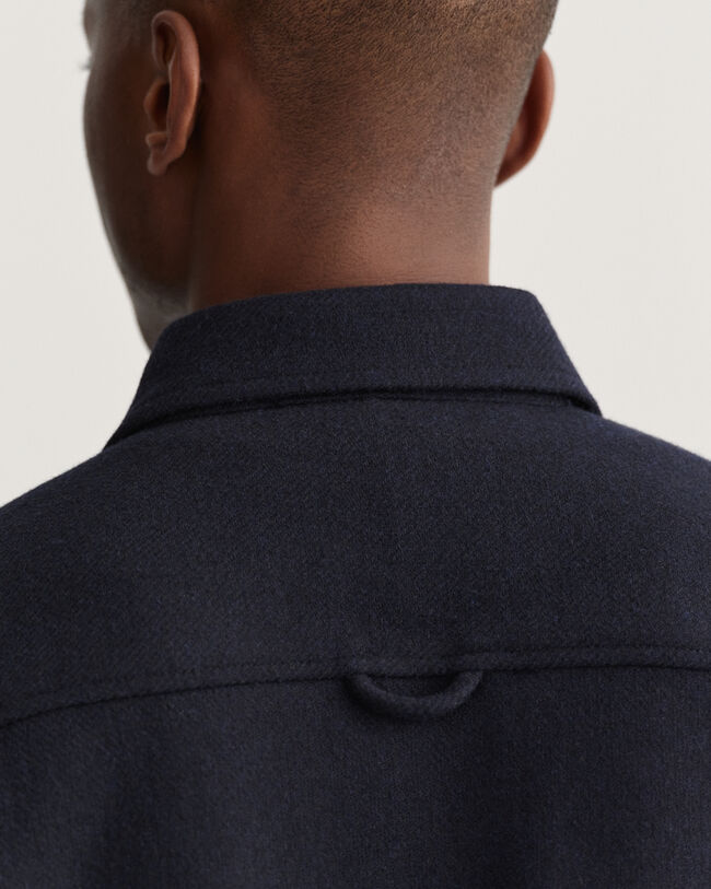 Overshirt van wolmix