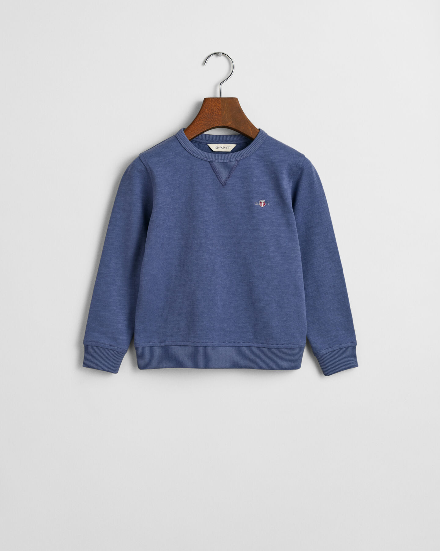 Kids Shield sweatshirt met ronde hals van onregelmatig katoen