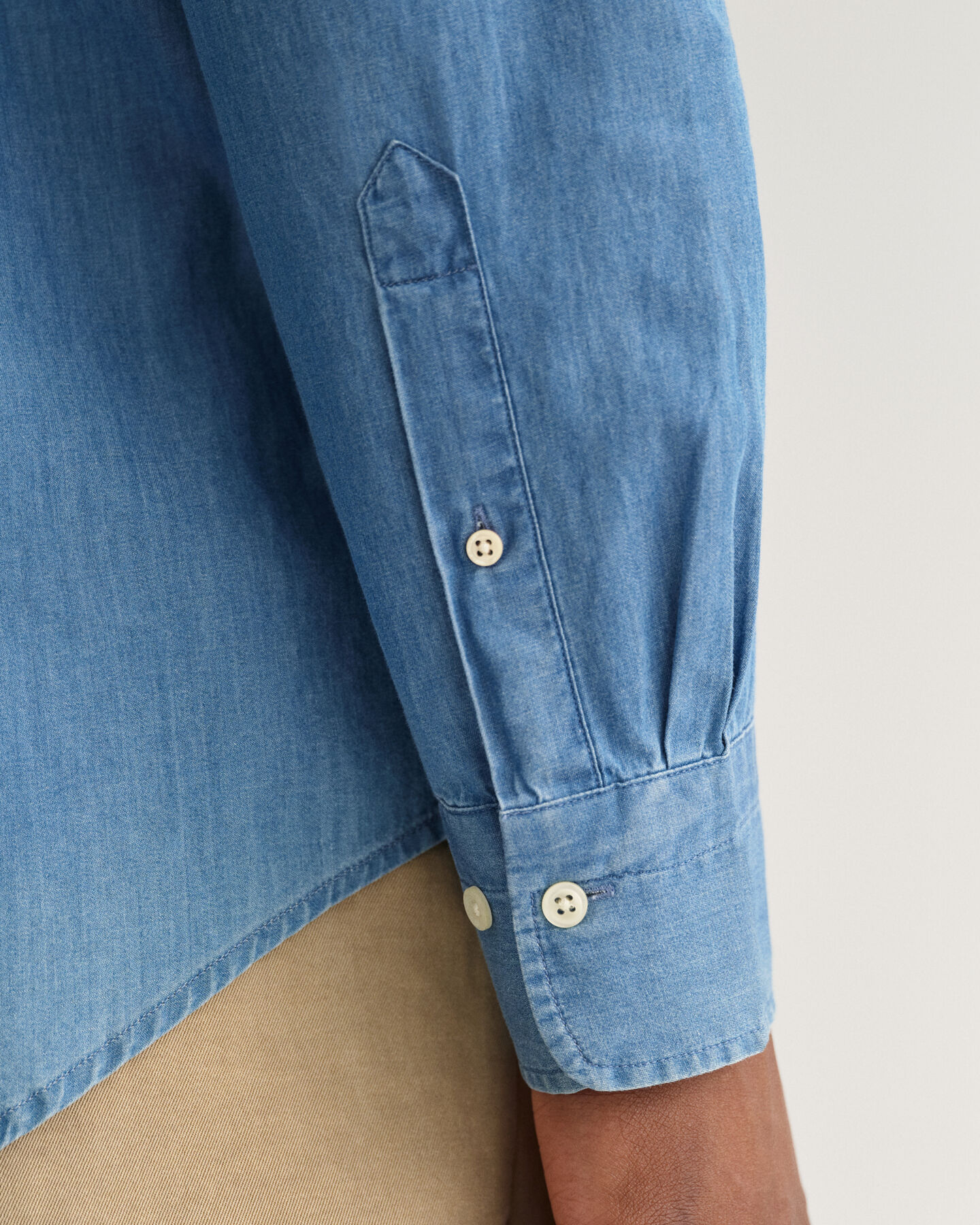 Regular Fit indigo overhemd