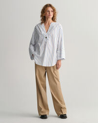 Relaxed Fit Popover overhemd met strepen
