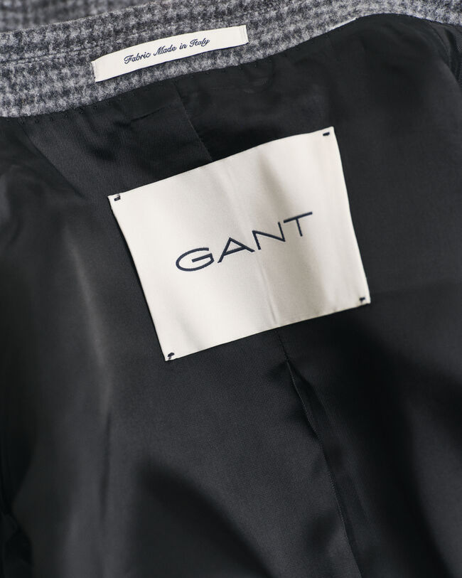 Tweekleurige wollen jas