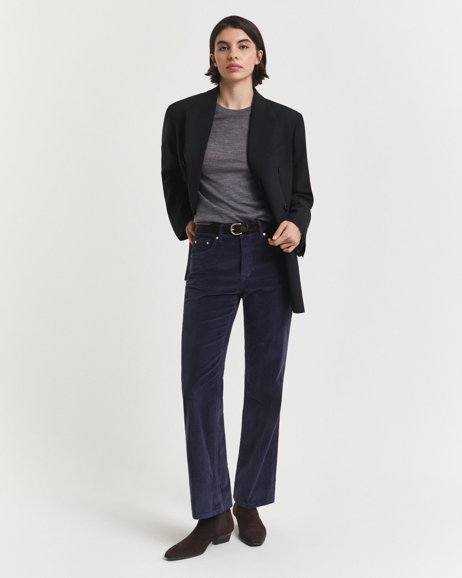 Trui met ronde hals van extra fijne merinoswol