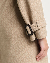 Monogram jacquard trenchcoat