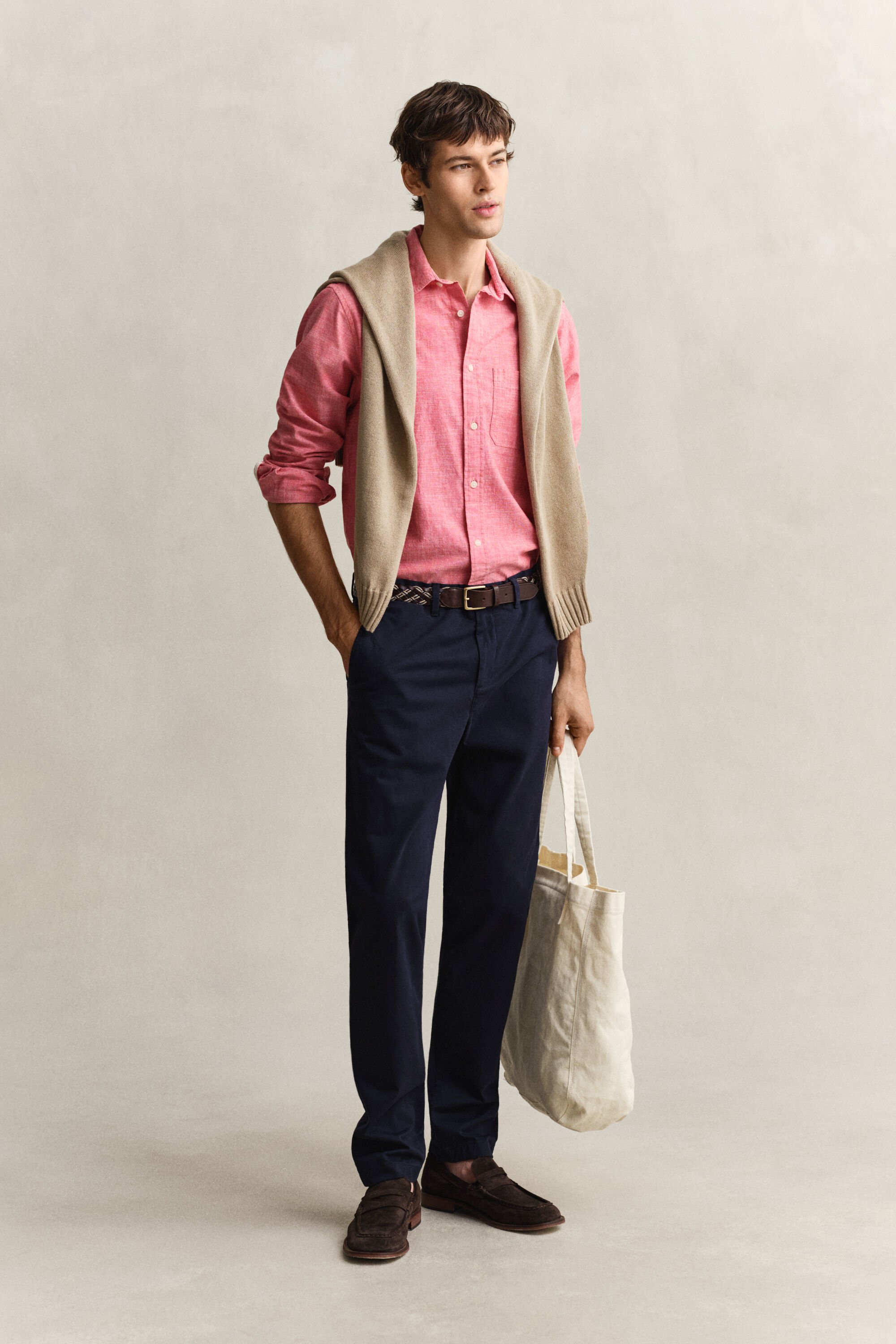 Overoverhemd van chambray