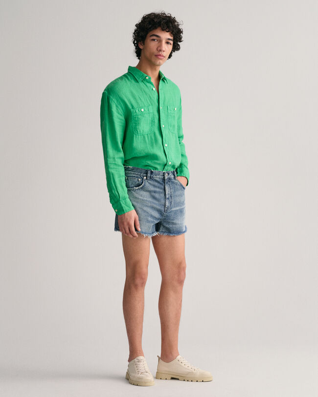 Raw Hem jeansshort
