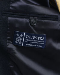 Kostuumblazer met visgraatmotief