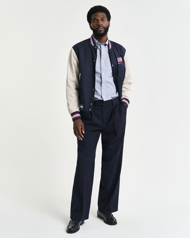 Regular Fit overhemd met strepen en Dobby-stip