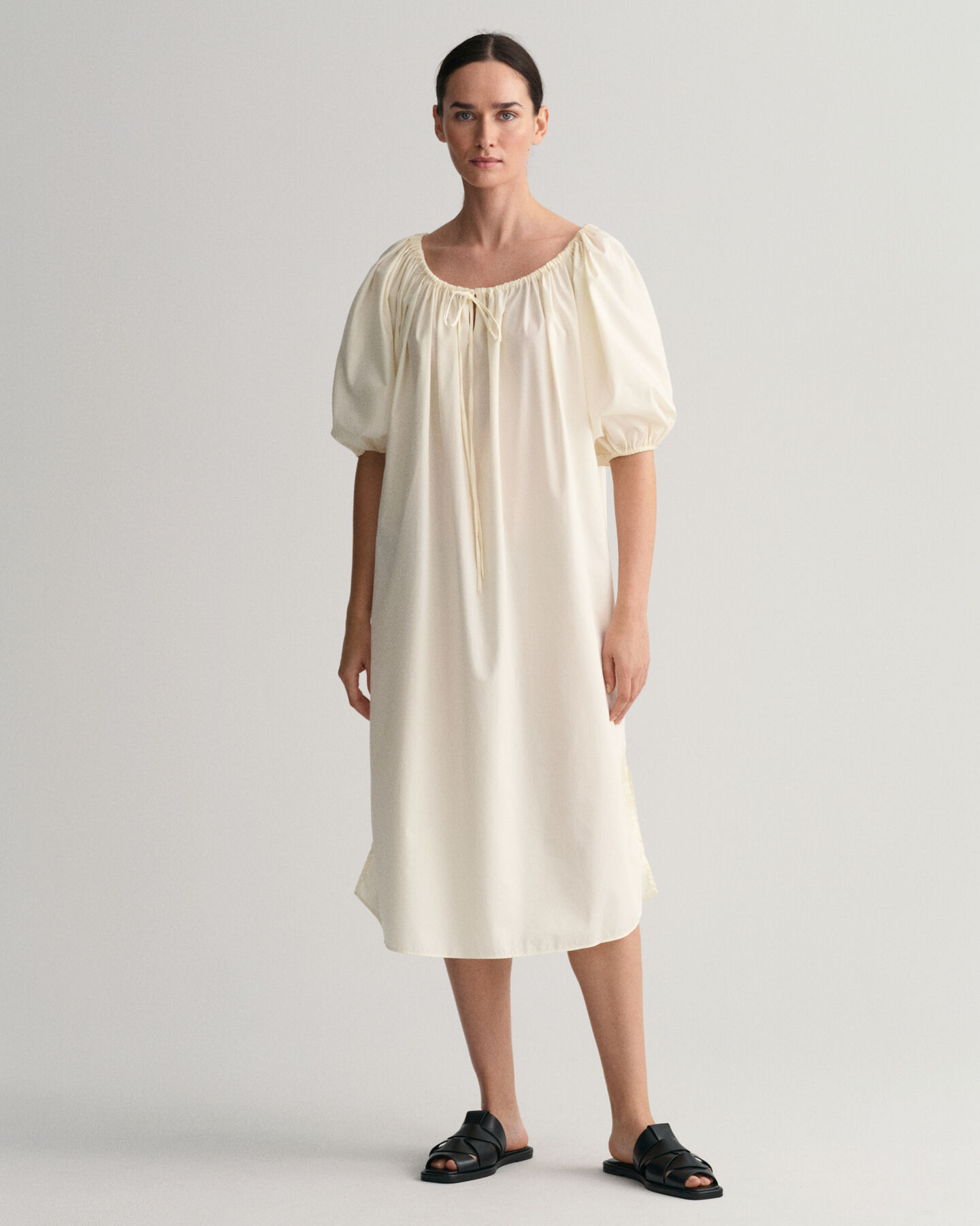 Jurk met geplooide details