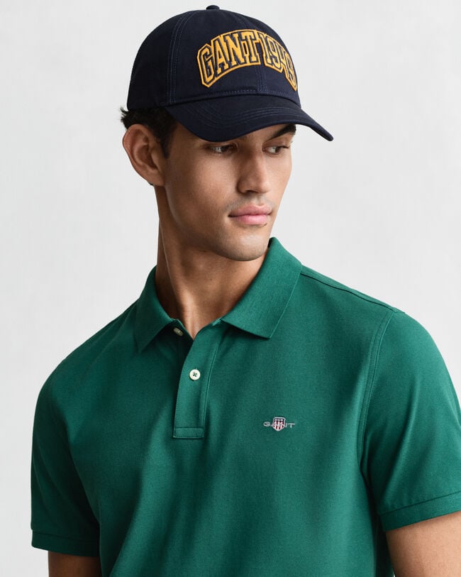Regular Fit Shield piqué poloshirt