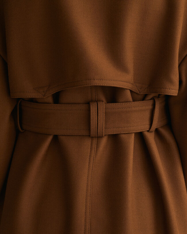 Trenchcoat van wolmix