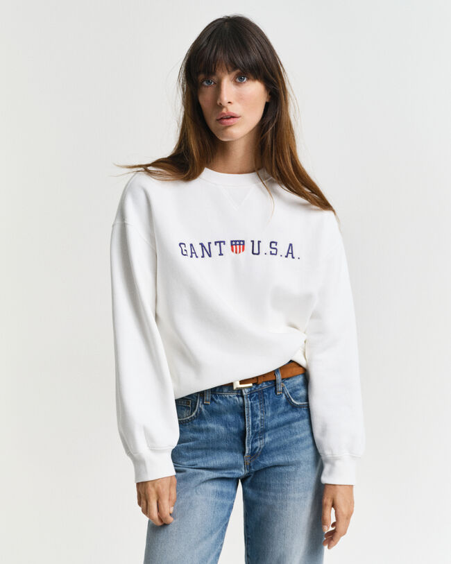 Shield USA Graphic sweatshirt met ronde hals