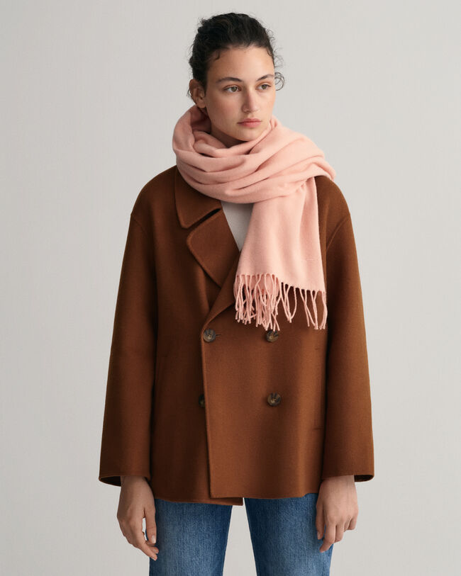 Solid wollen geweven sjaal