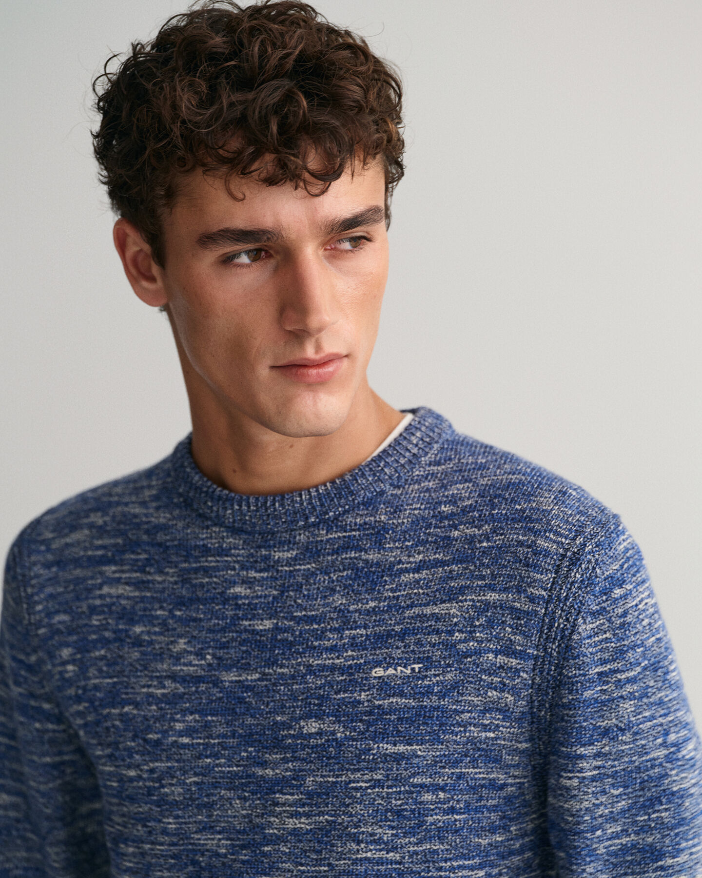 Sweater met ronde hals van gedraaid garen