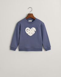 Girls Heart Graphic sweatshirt met ronde hals