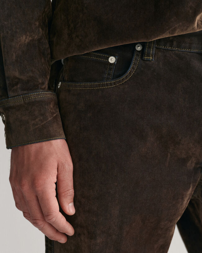 Relaxed Fit fluwelen jeans