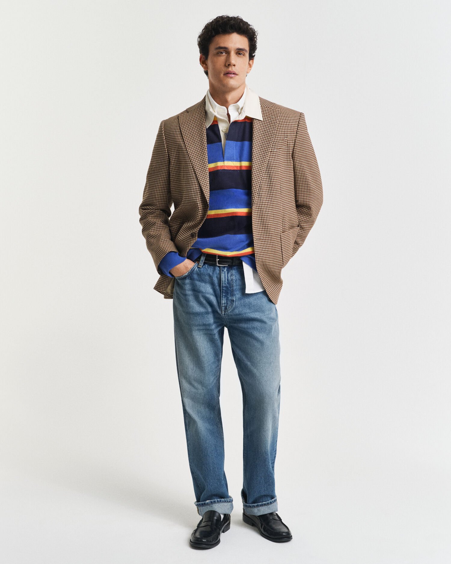 Heavy Rugger met gekleurde strepen