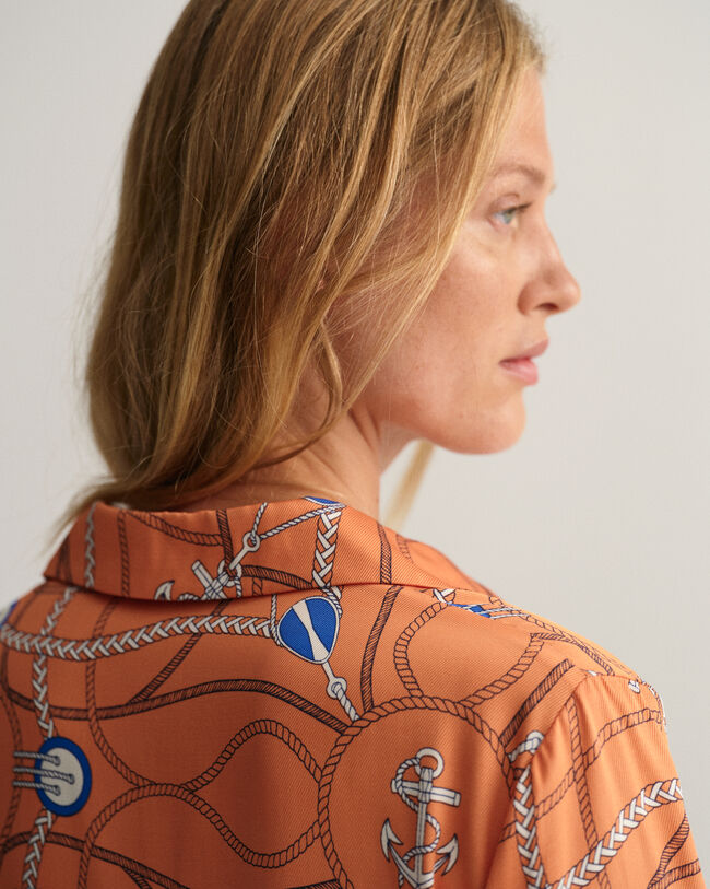 Jurk met Sailing-print