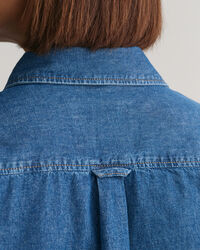 Oversized denim overhemd