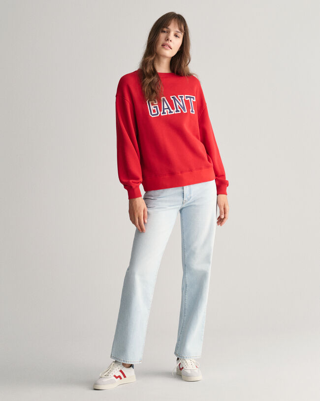 Logo-sweatshirt met ronde hals