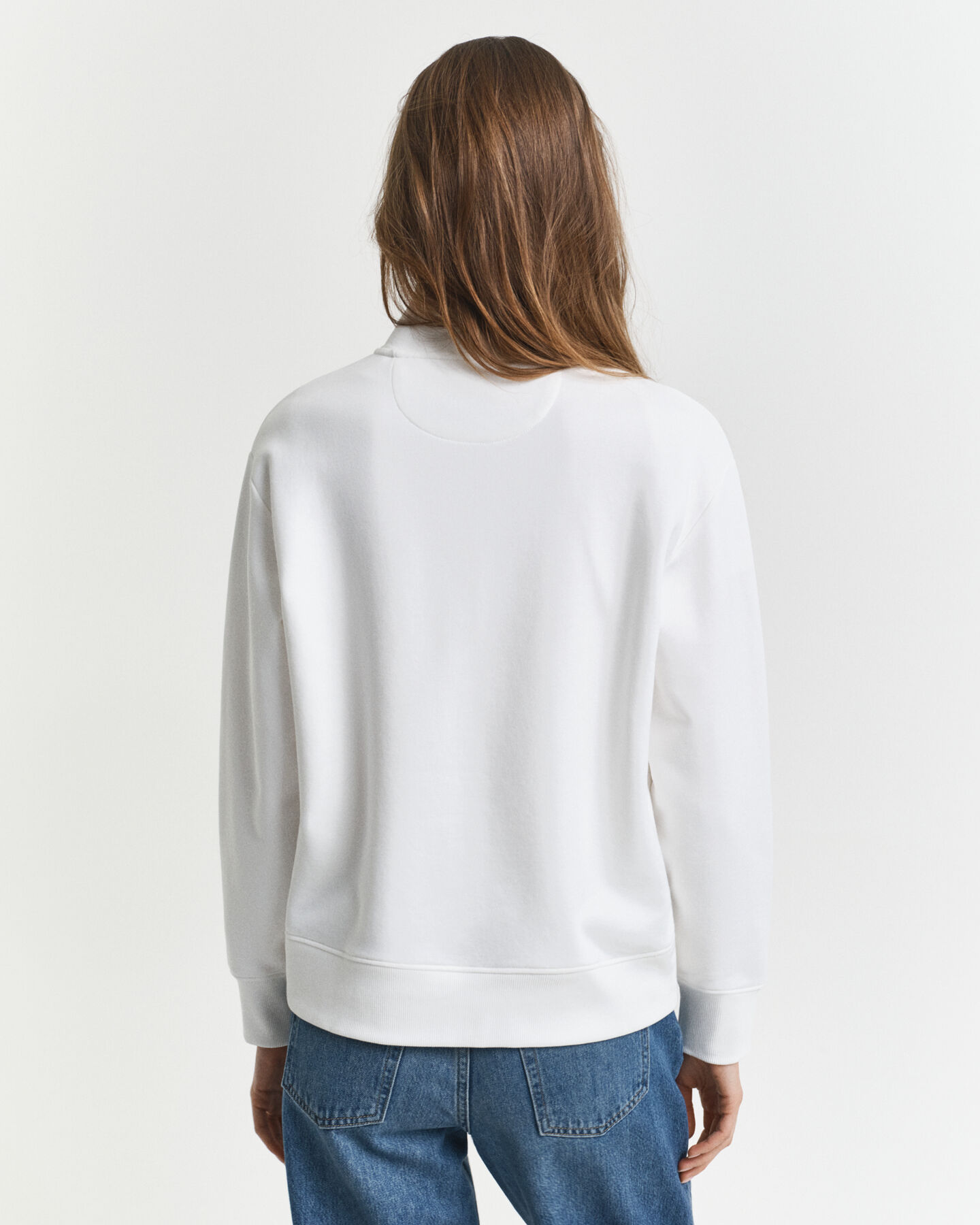 Shield sweatshirt met korte rits