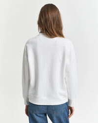 Shield sweatshirt met korte rits
