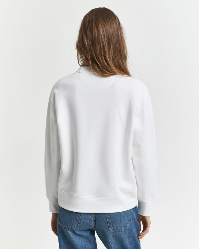 Shield sweatshirt met korte rits
