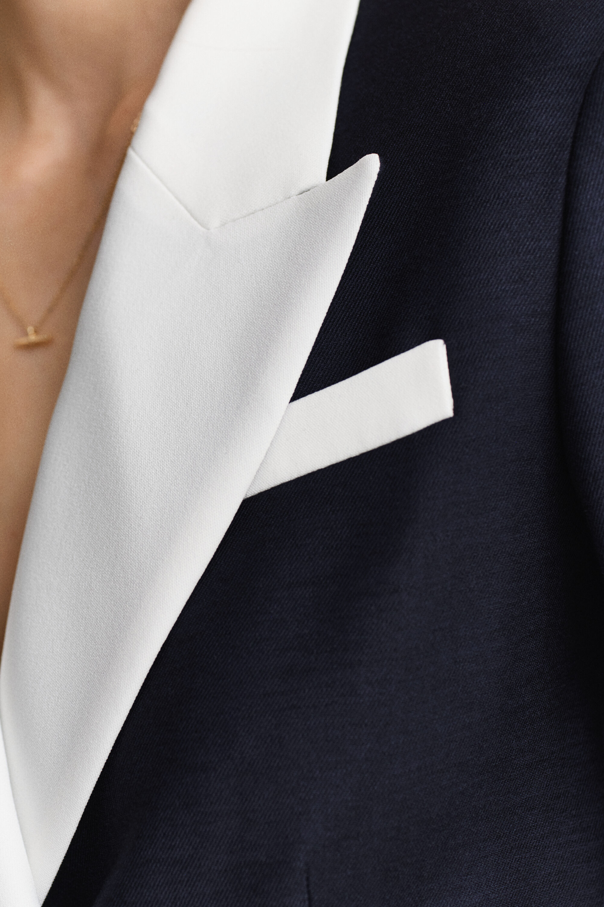 Club blazer met contrast