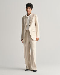 Regular Fit blazer van linnen met stretch