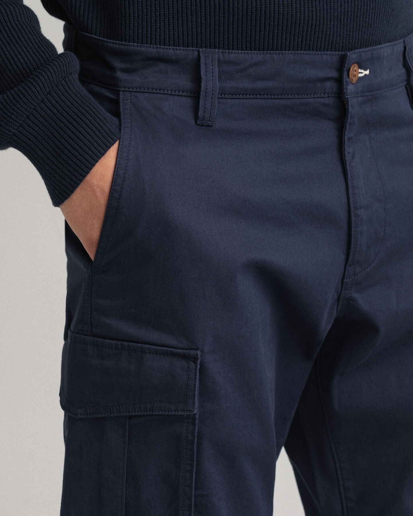 Relaxed Fit cargoshort van keperstof