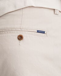 Hallden Slim Fit chino van keperstof