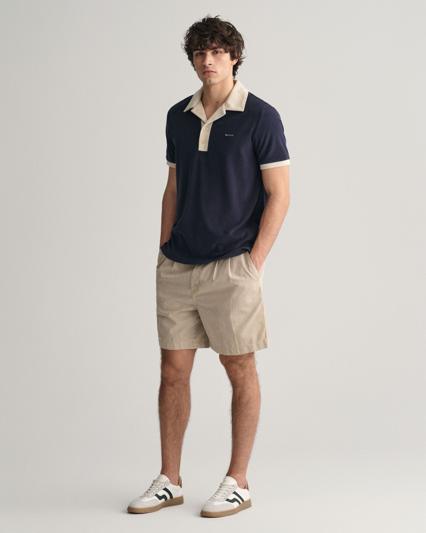 Resort poloshirt van badstof