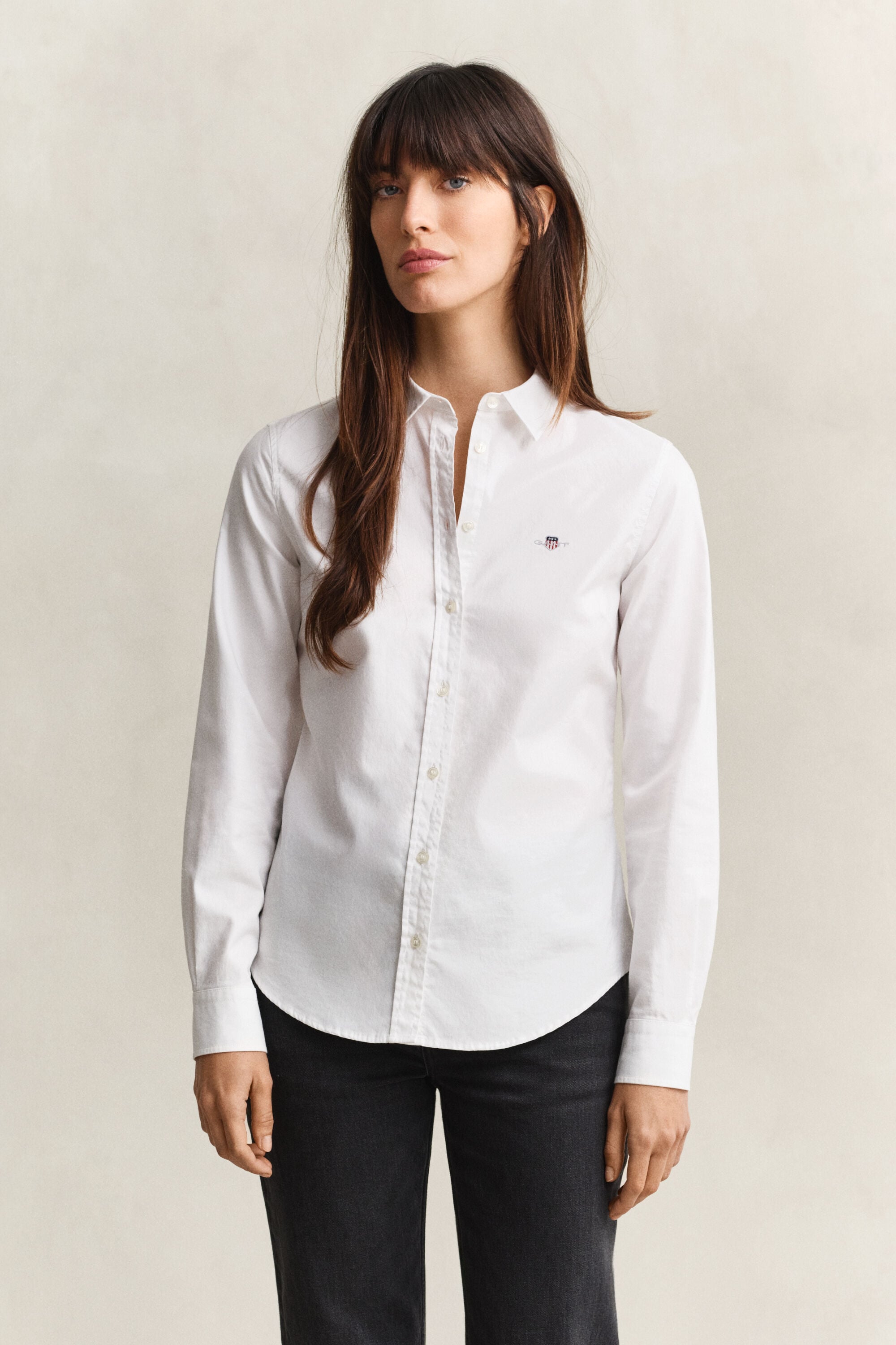 Classic Slim Oxford-overhemd met stretch