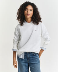 Shield sweatshirt met ronde hals
