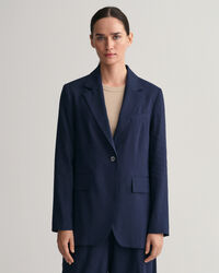 Regular Fit blazer van linnen met stretch