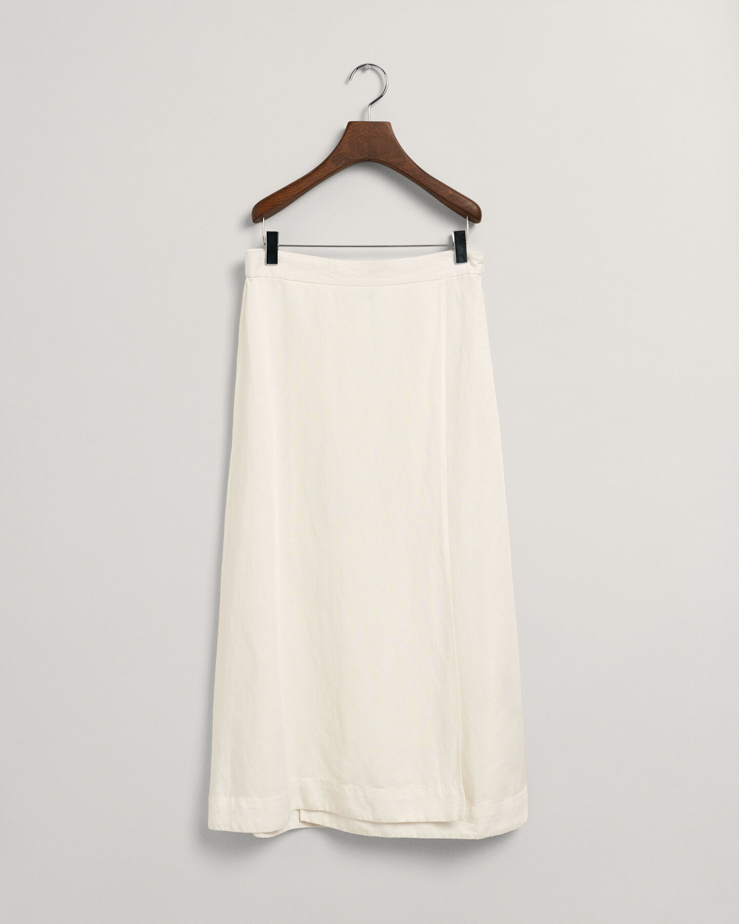 Halflange rok van linnen en viscose