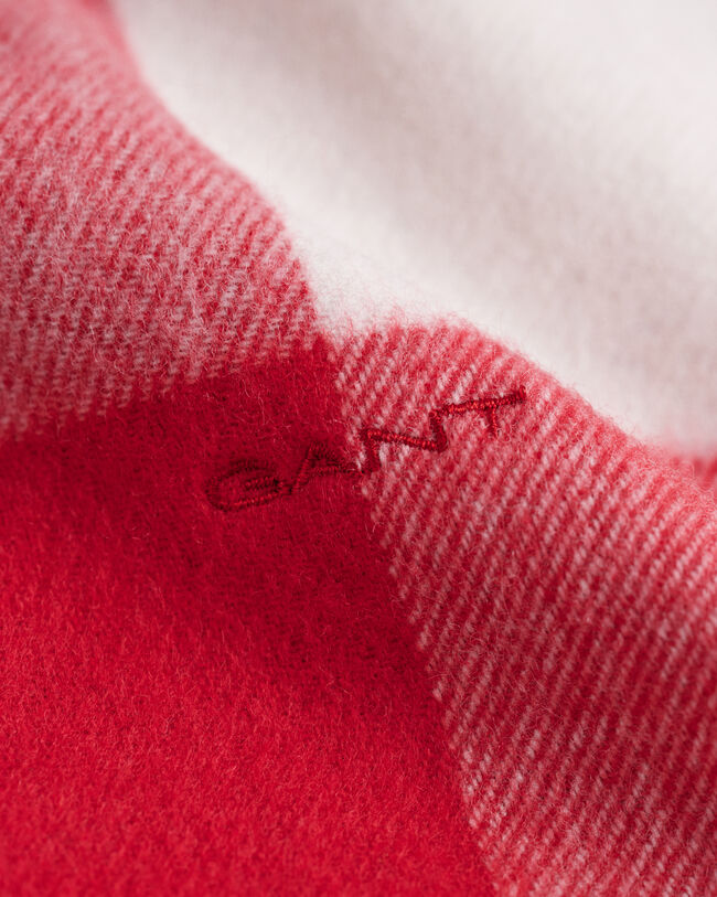 Geruite sjaal van merinoswol