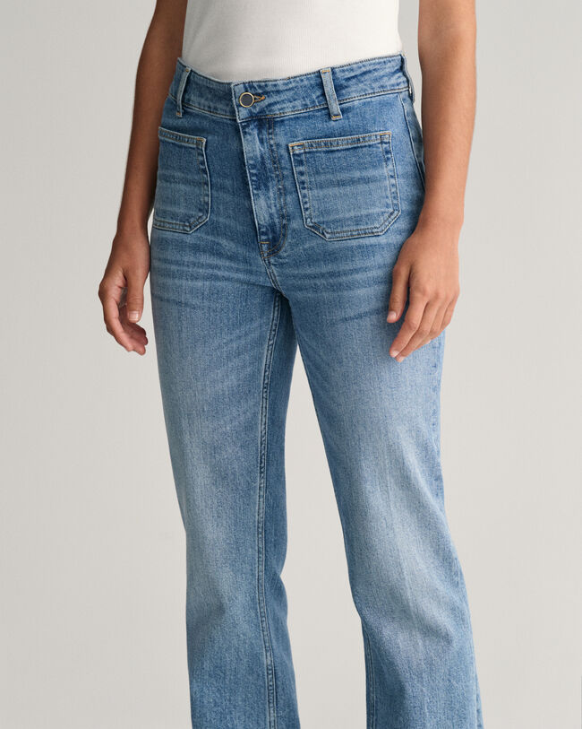 Slim Fit flared jeans