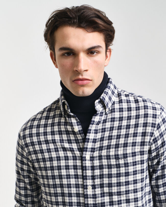 Regular Fit geruit flanellen overhemd