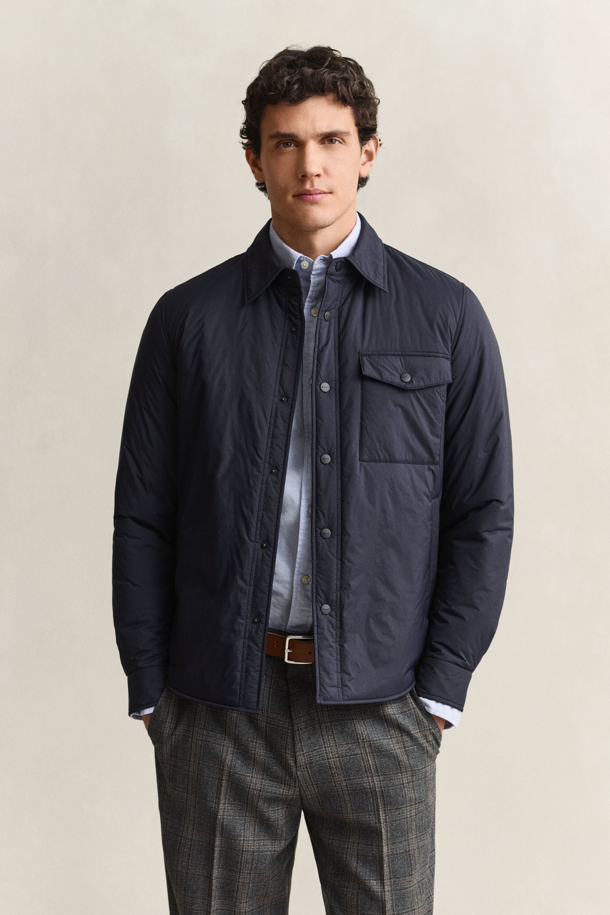 Ultralicht gewatteerd overshirt