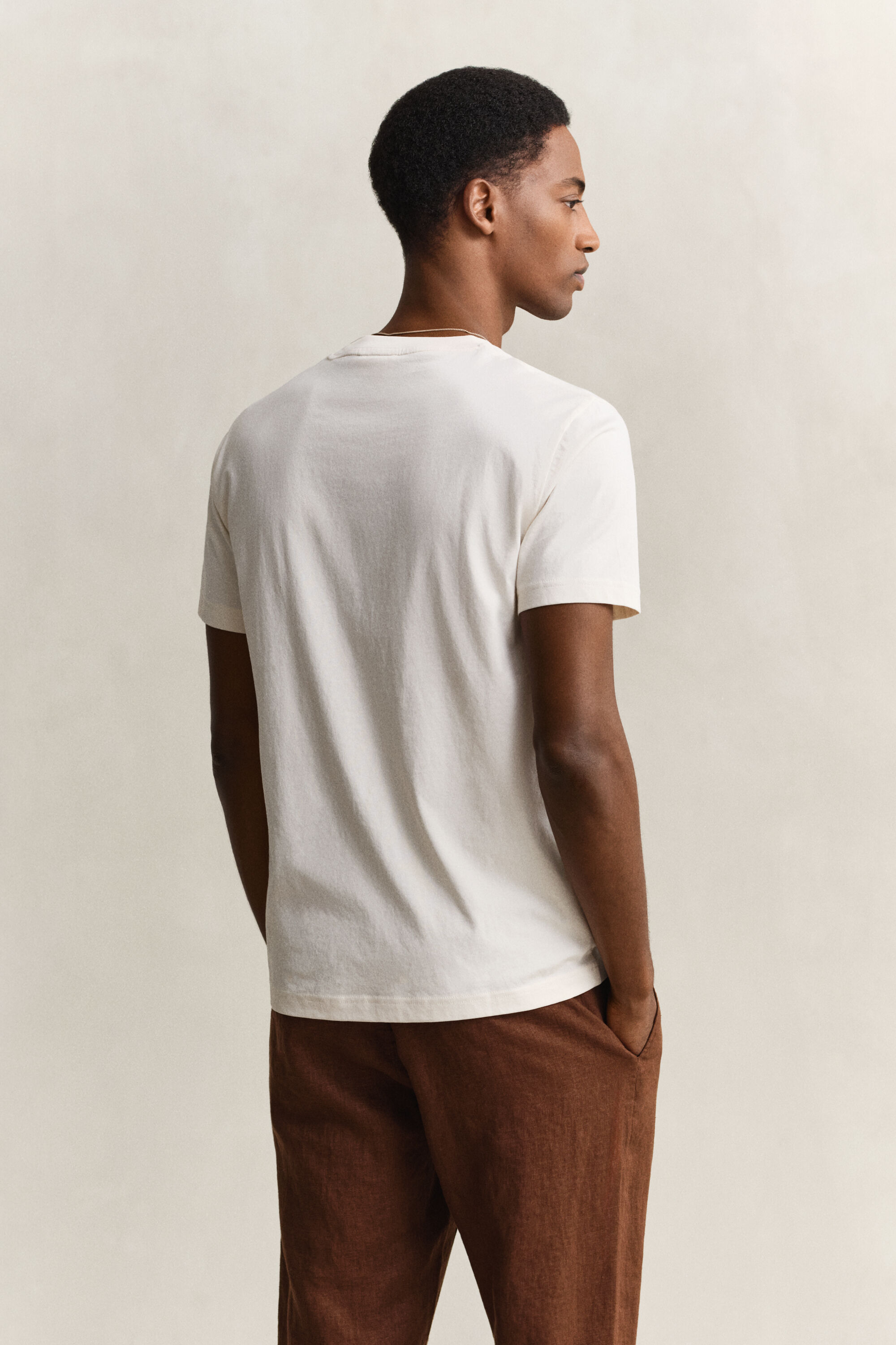 T-shirt met landschapsprint