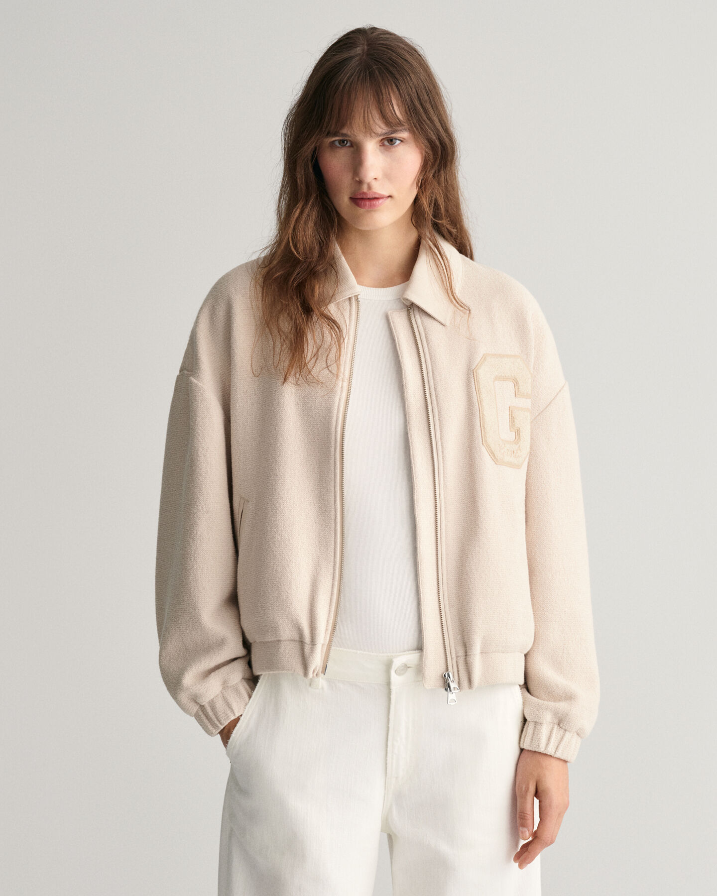 GANT Varsity Jacket met textuur