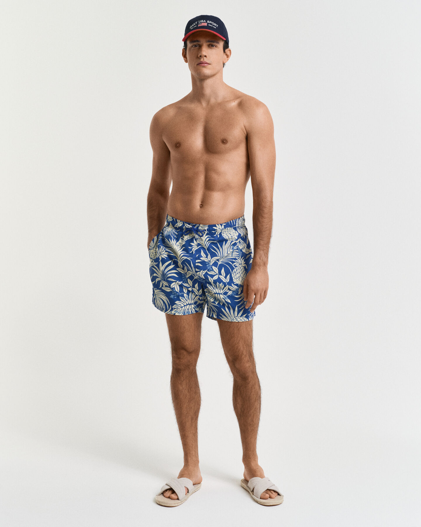 Zwemshort met tropische print