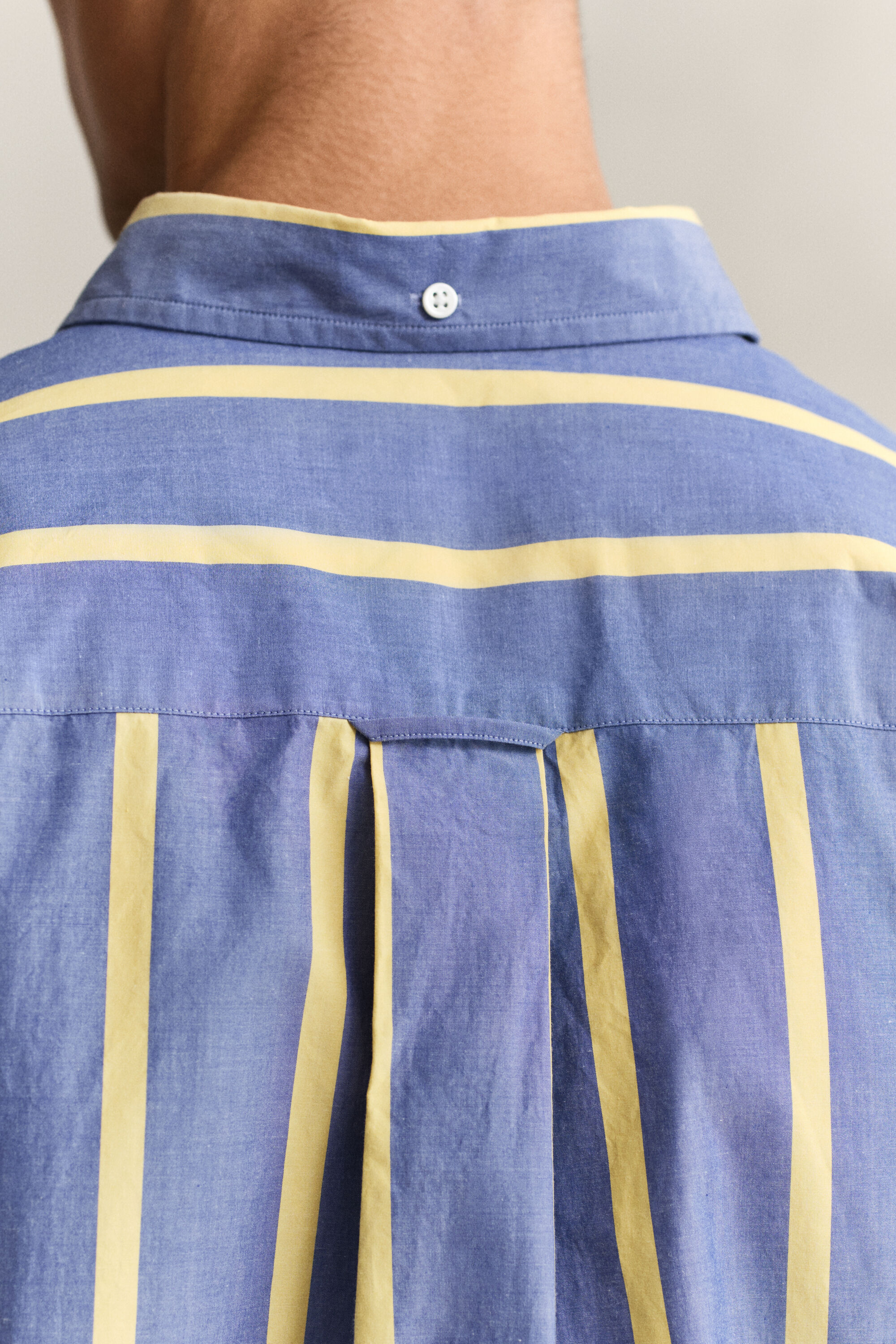 Heritage poplin overoverhemd met strepen