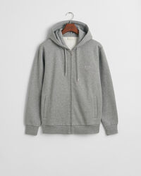 Tonal Shield hoodie met ritssluiting