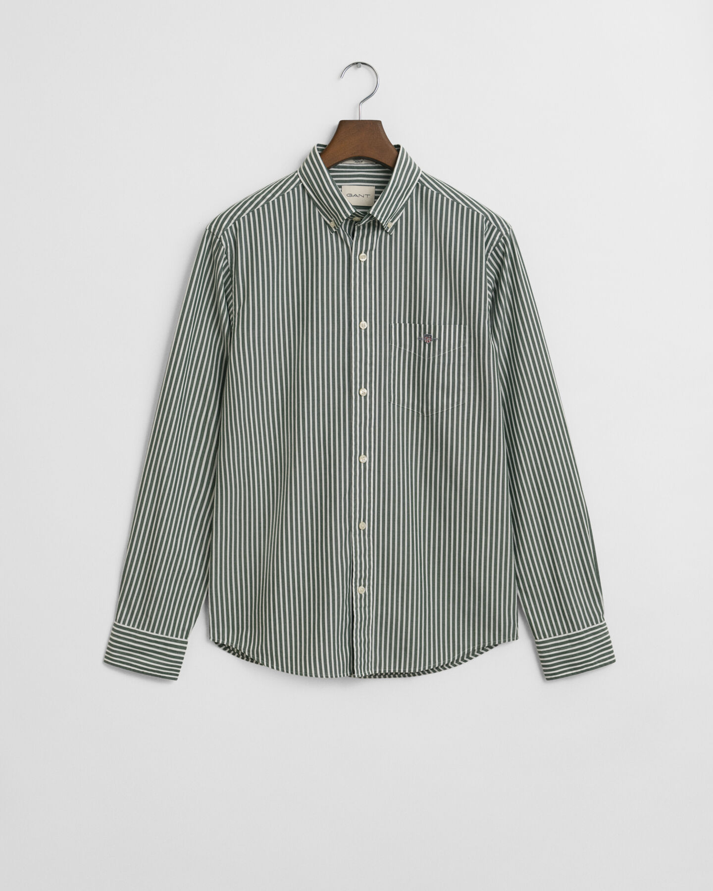 Regular Fit Classic overhemd met strepen van poplin