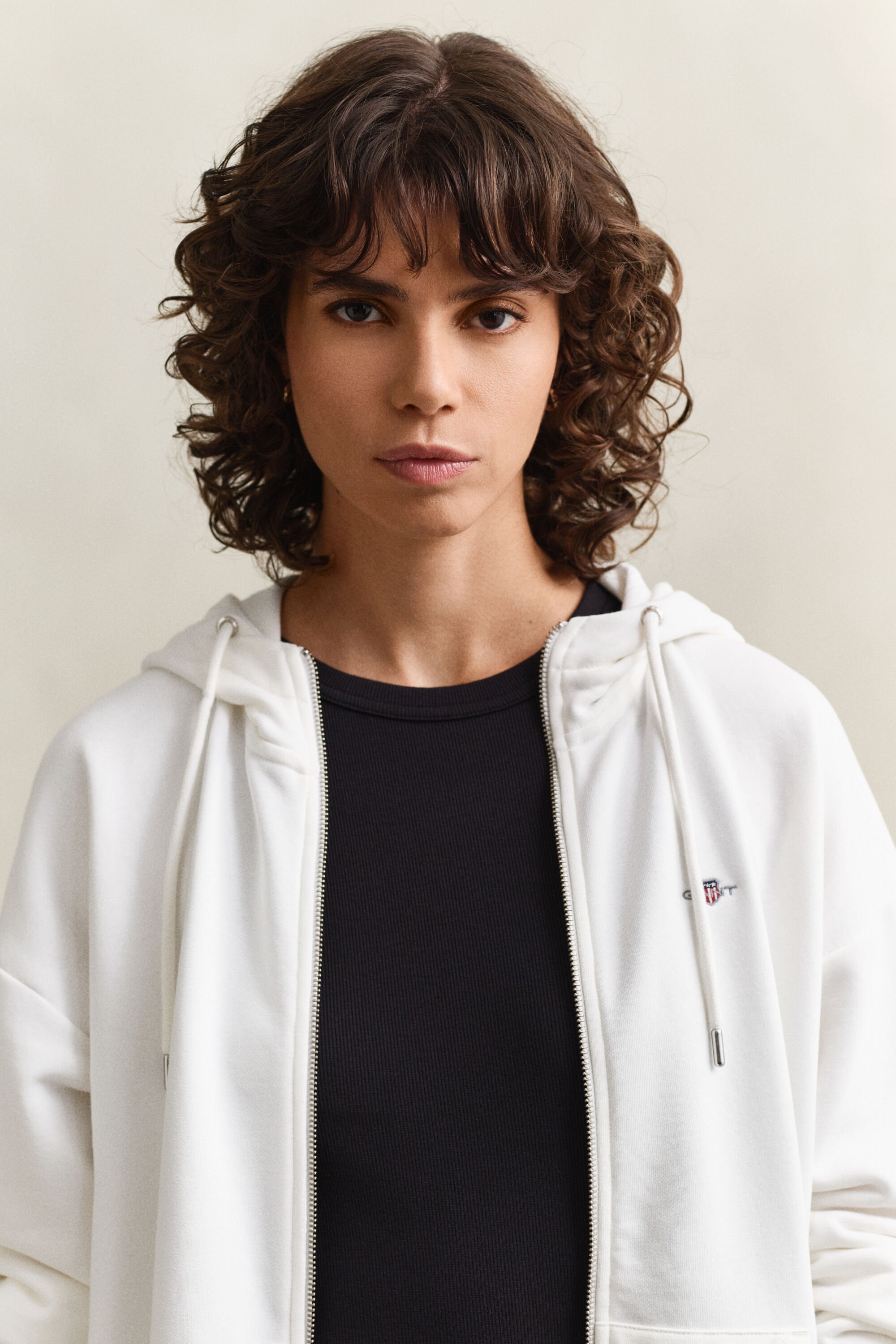 Shield hoodie met ritssluiting