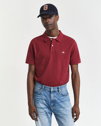 Regular Fit Shield piqué poloshirt