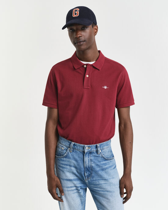 Regular Fit Shield piqué poloshirt