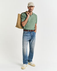 Sunfaded polotrui met korte mouwen